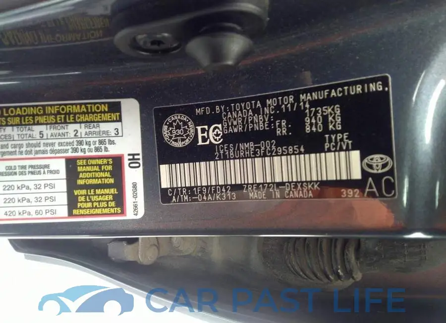 2T1BURHE3FC295854# 9
