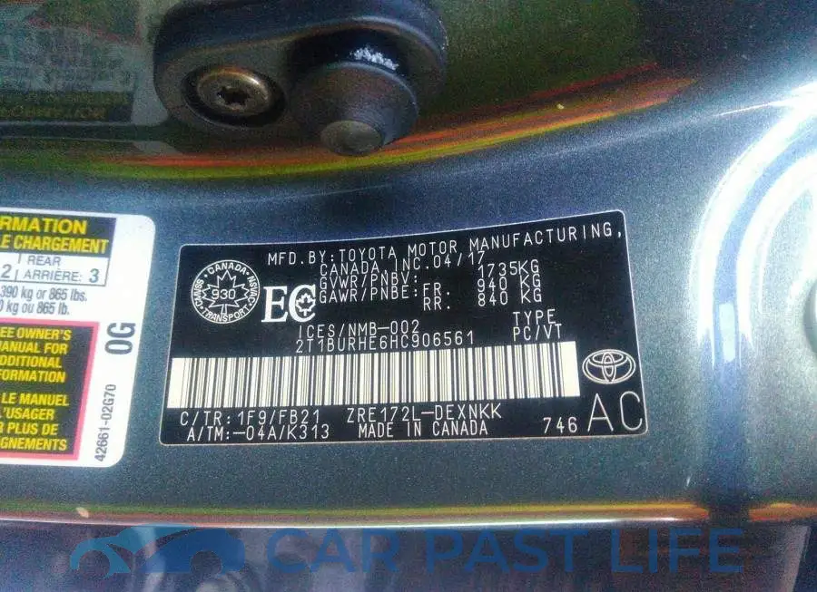 2T1BURHE6HC906561# 9