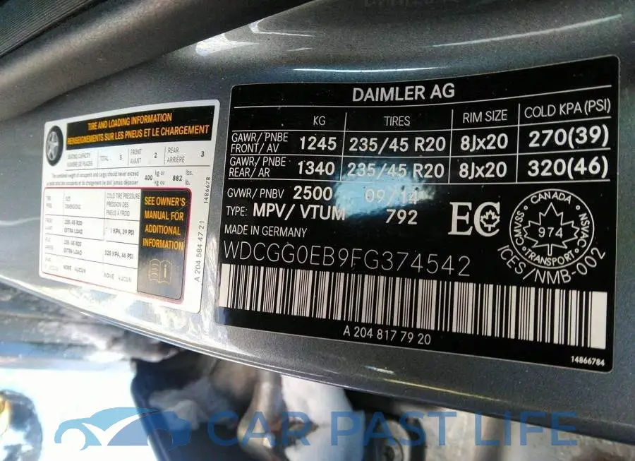 WDCGG0EB9FG374542# 9