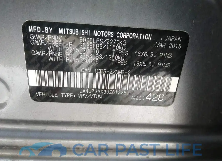 JA4JZ3AX3JZ613387# 9