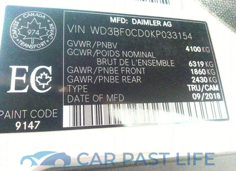WD3BF0CD0KP033154# 9