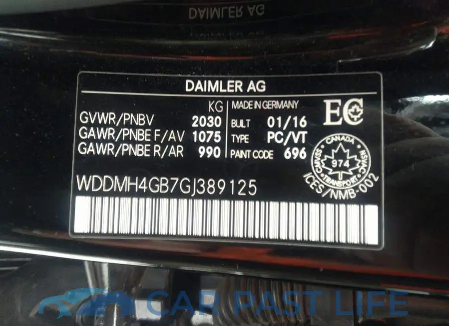 WDDMH4GB7GJ389125# 9