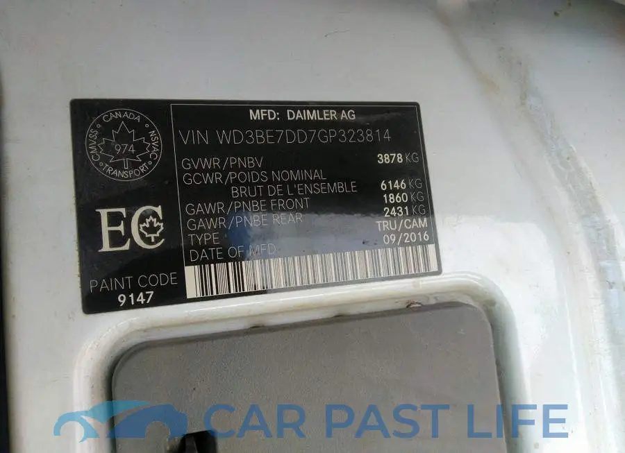 WD3BE7DD7GP323814# 9
