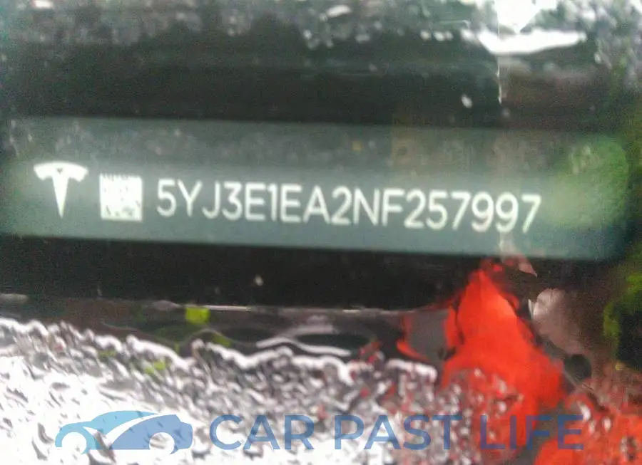 5YJ3E1EA2NF257997# 9