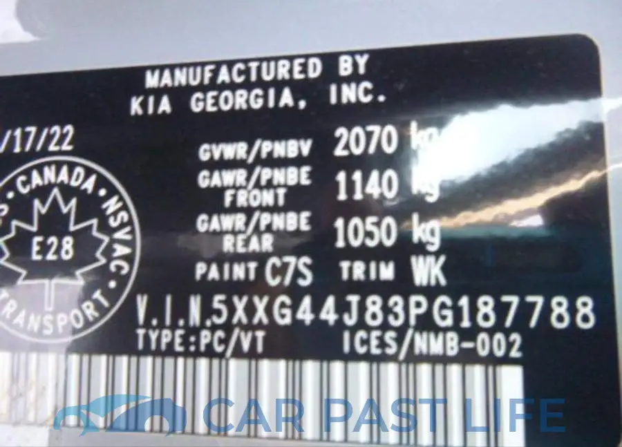 5XXG44J83PG187788# 9