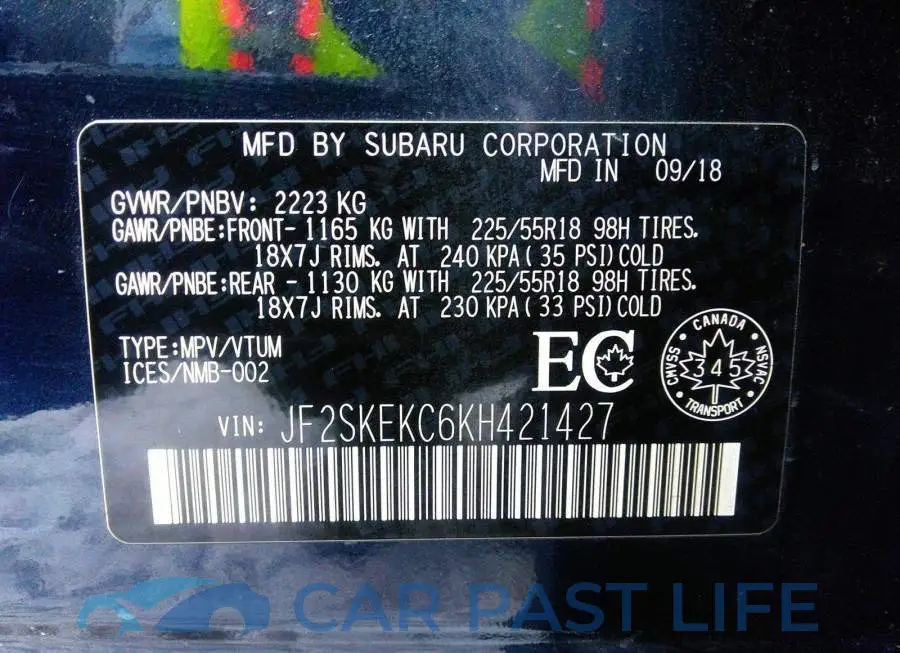 JF2SKEKC6KH421427# 9