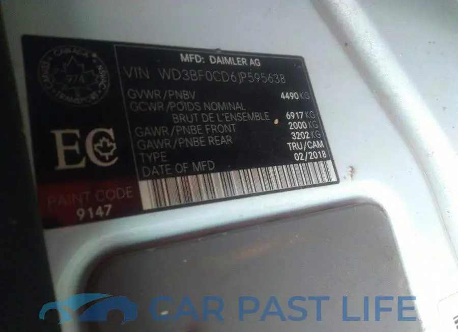 WD3BF0CD6JP595638# 9