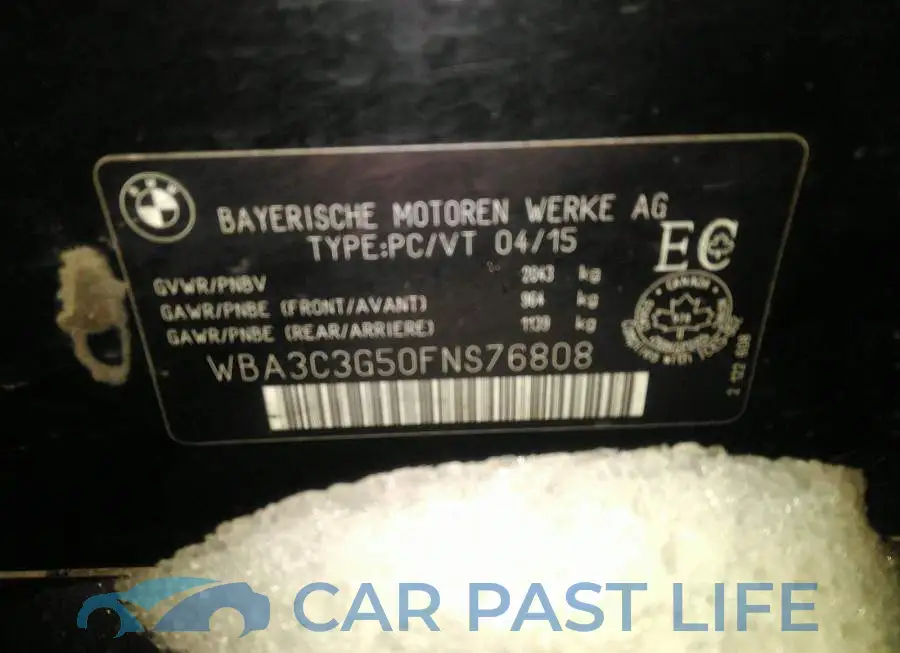 WBA3C3G50FNS76808# 9