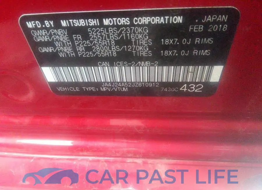 JA4J24A52JZ610912# 9