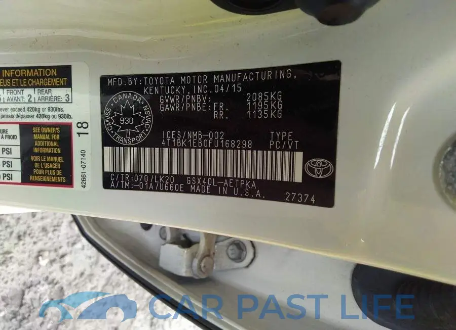4T1BK1EB0FU168298# 9