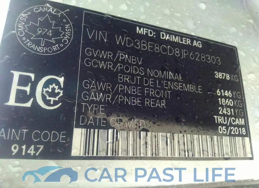 WD3BE8CD8JP628303# 9
