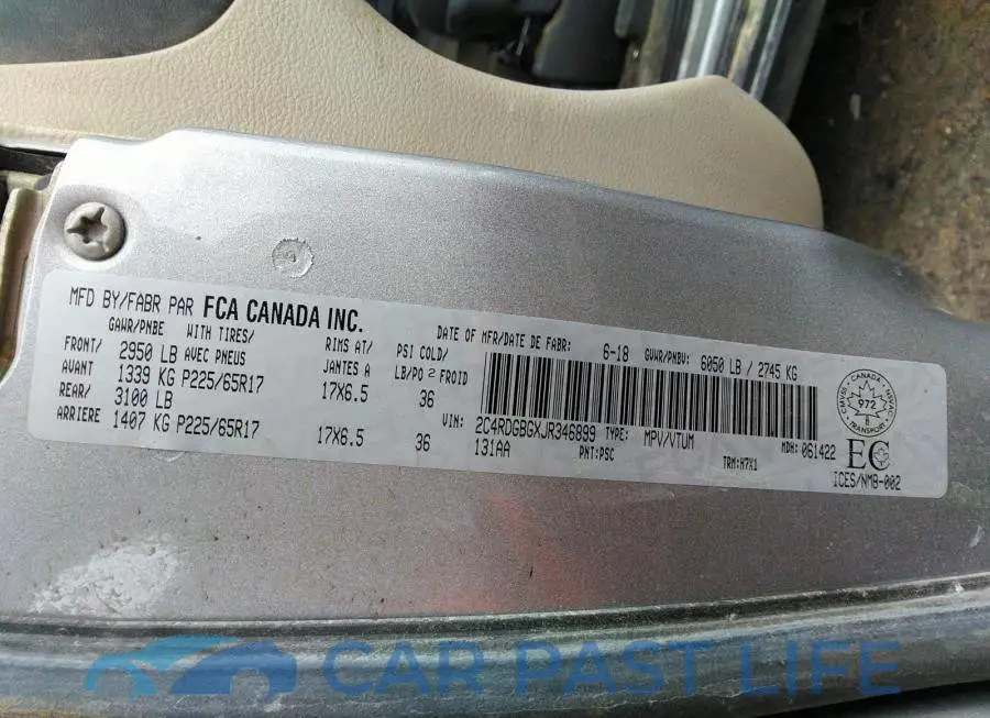 2C4RDGBGXJR346899# 9