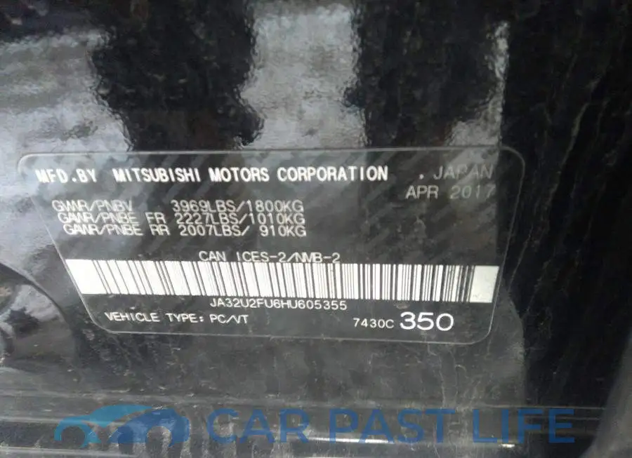 JA32U2FU6HU605355# 9