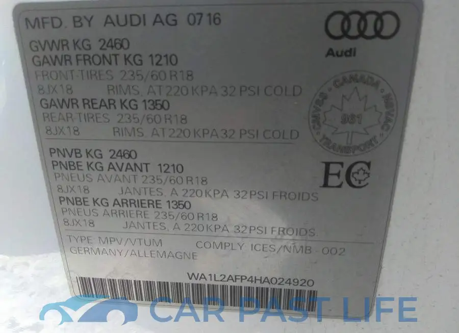 WA1L2AFP4HA024920# 9