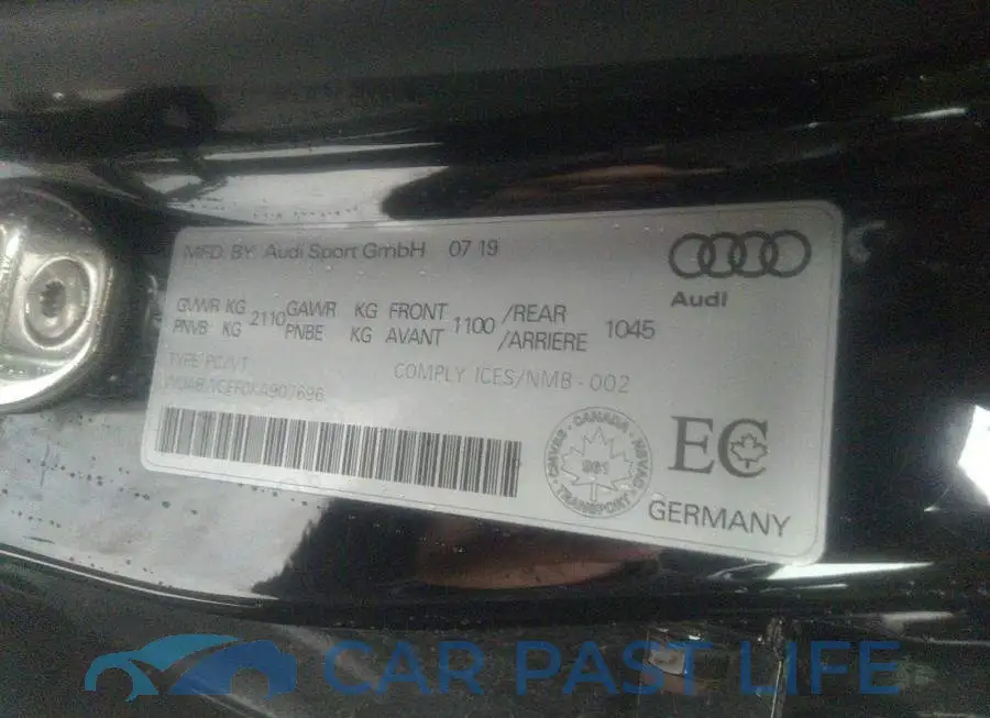 WUABWGFF0KA907696# 9
