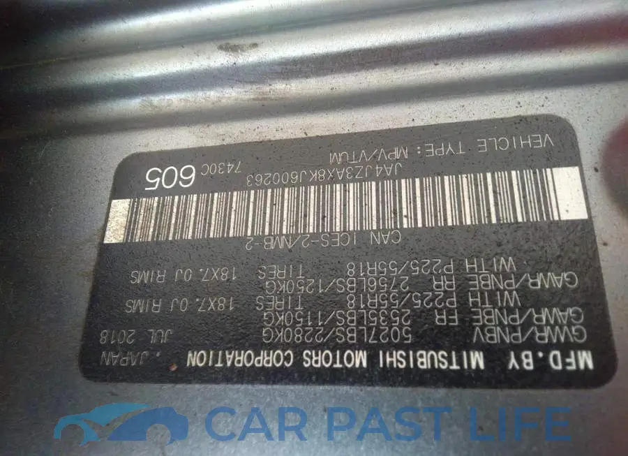 JA4JZ3AX8KJ600263# 9