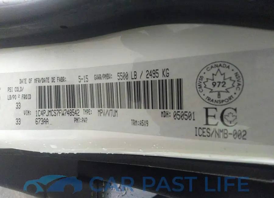 1C4PJMCS7FW748542# 9