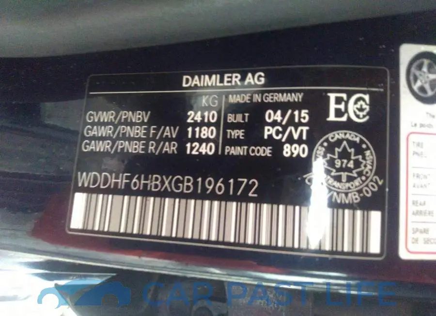 WDDHF6HBXGB196172# 9