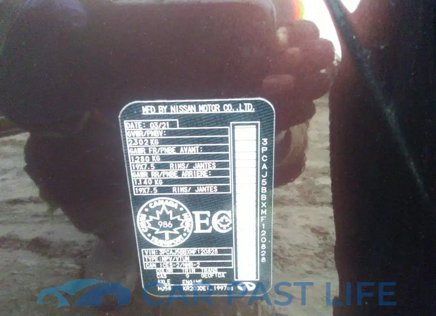 3PCAJ5BBXMF120828# 9