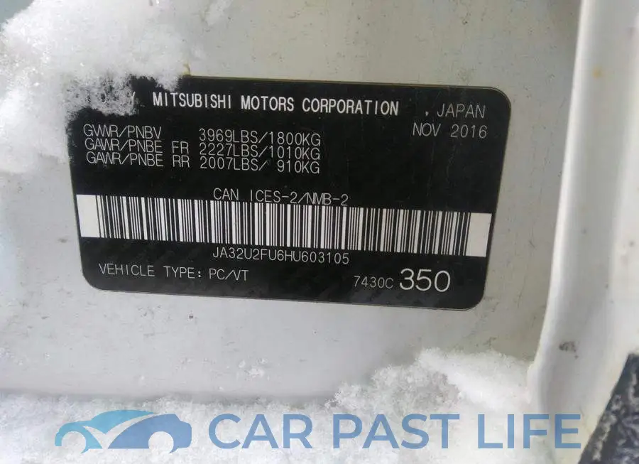 JA32U2FU6HU603105# 9