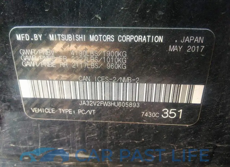 JA32V2FW3HU605893# 9