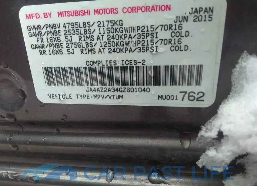 JA4AZ2A34GZ601040# 9