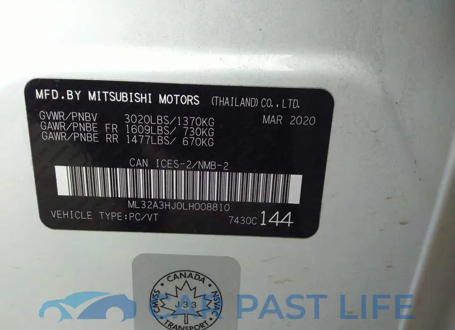 ML32A3HJ0LH008810# 9