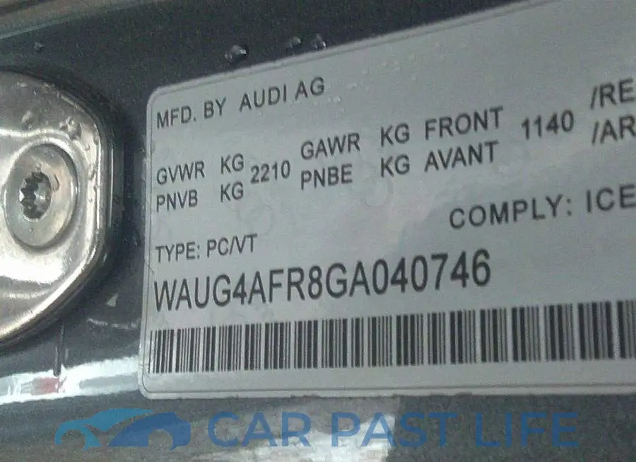 WAUG4AFR8GA040746# 9