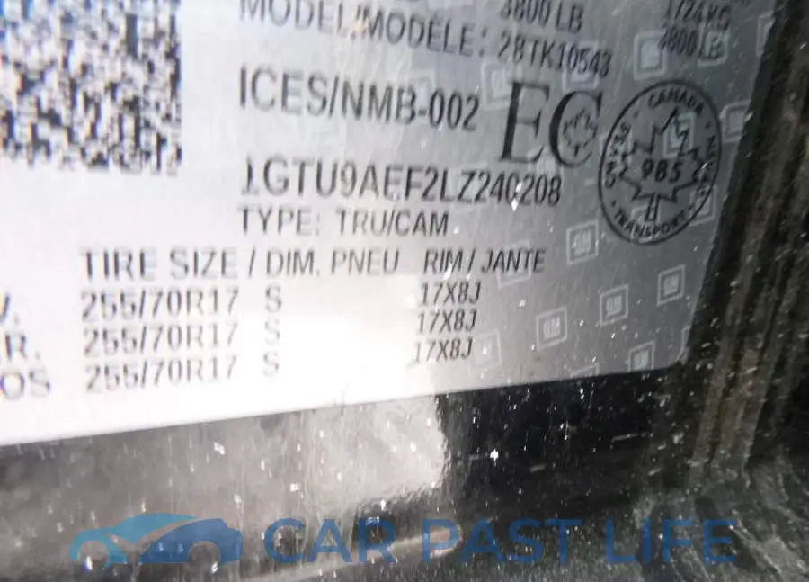 1GTU9AEF2LZ240208# 9
