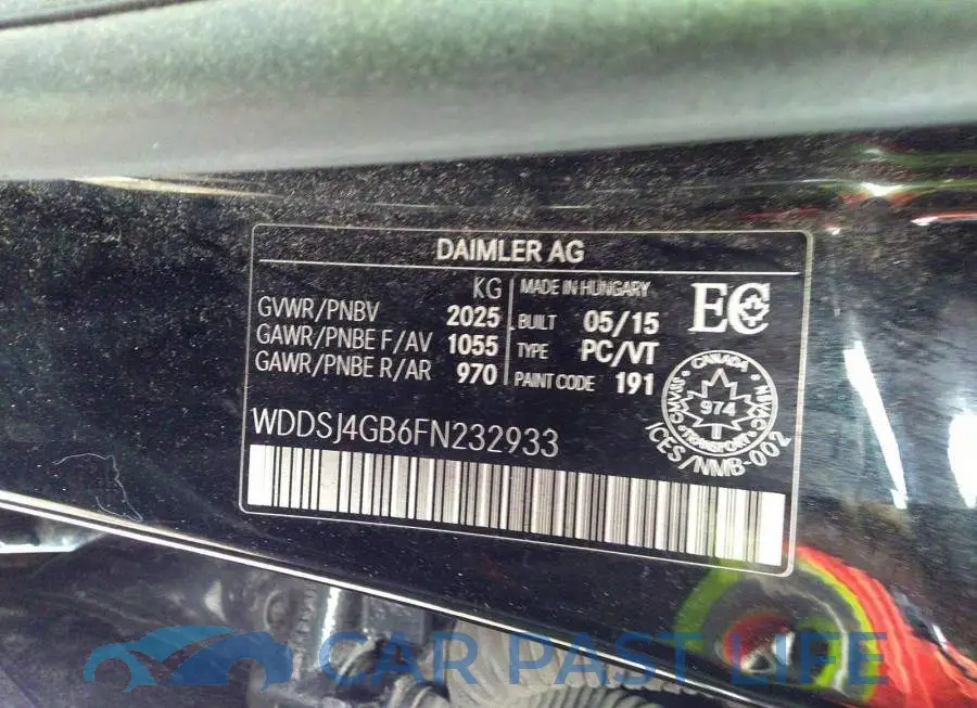 WDDSJ4GB6FN232933# 9