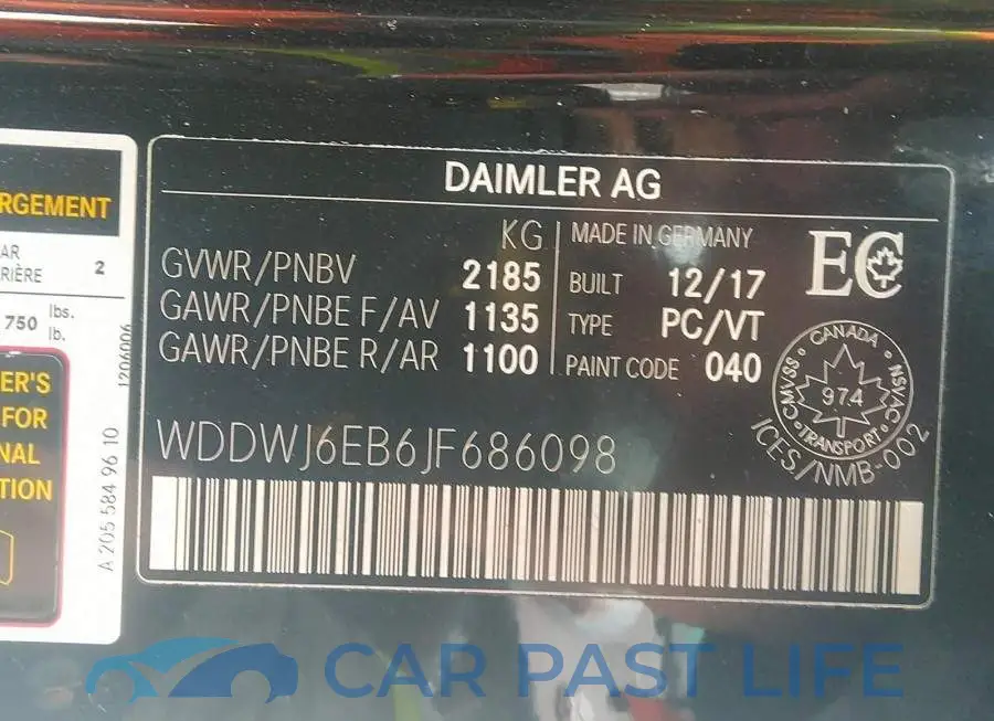 WDDWJ6EB6JF686098# 9