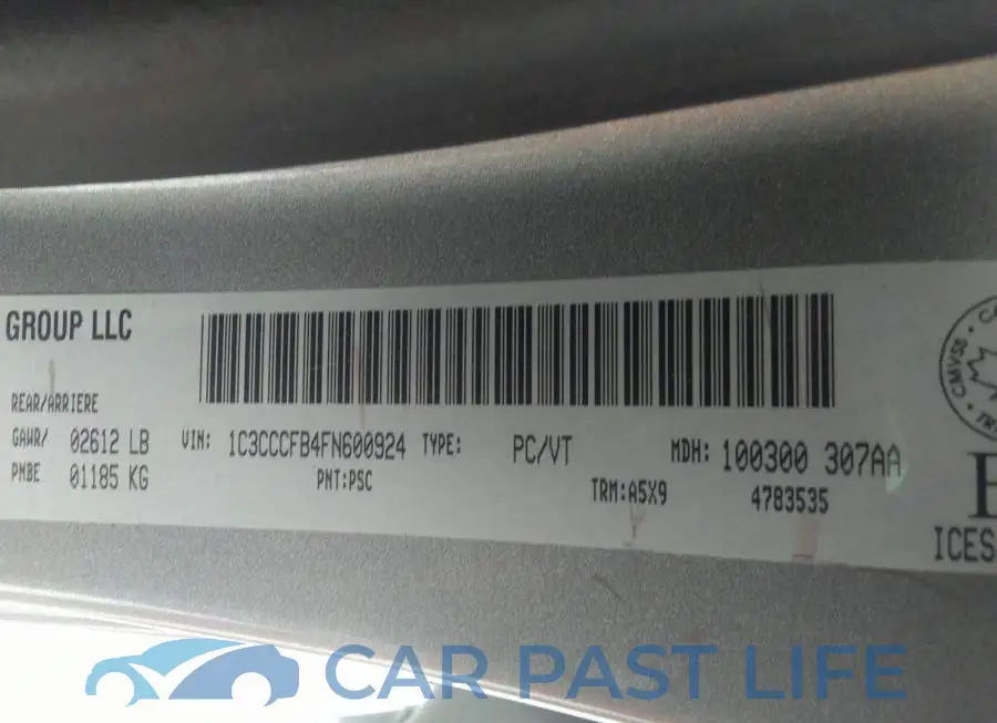 1C3CCCFB4FN600924# 9
