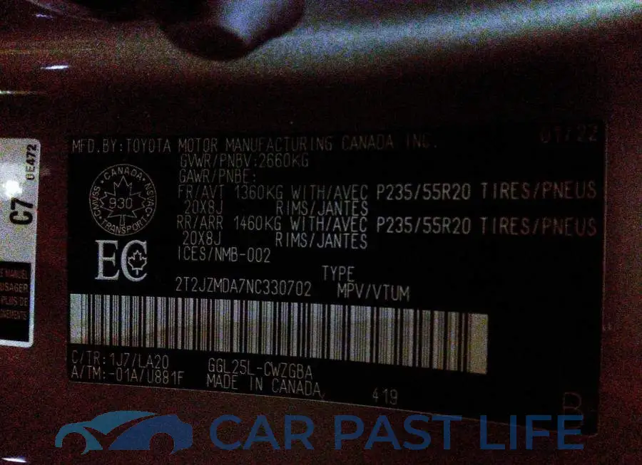 2T2JZMDA7NC330702# 9