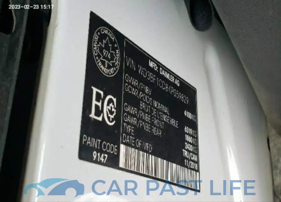 WD3BF1CD8KP059829# 9