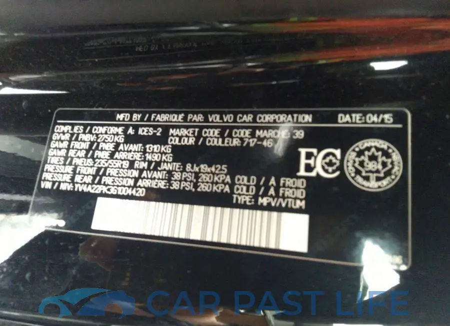 YV4A22PK3G1004420# 9