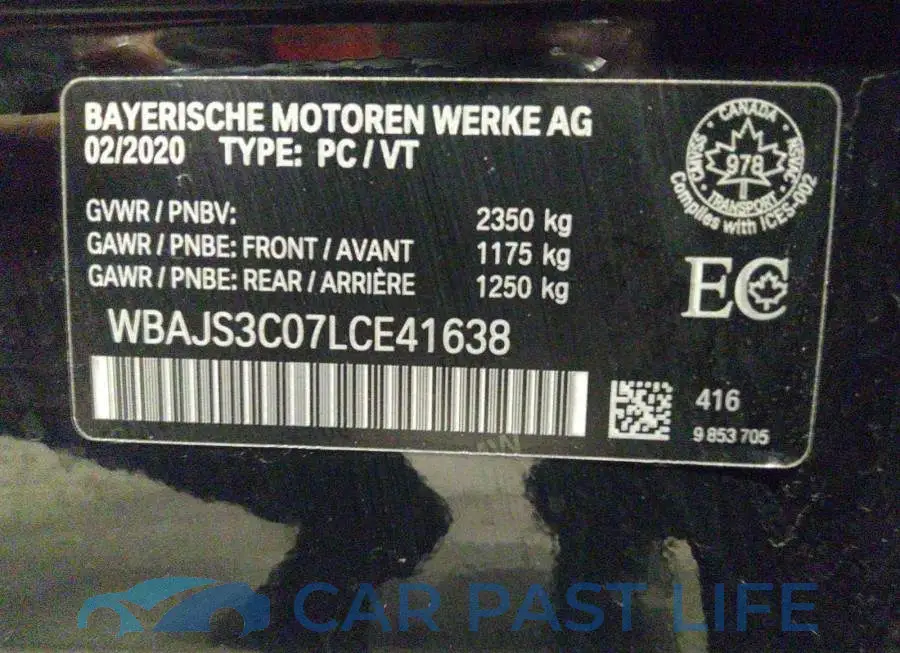 WBAJS3C07LCE41638# 9