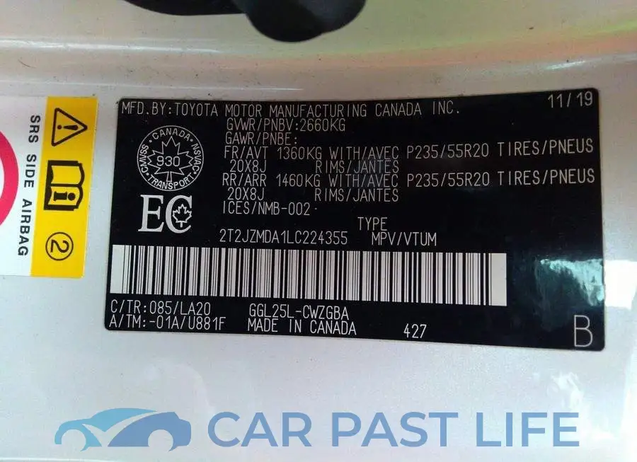 2T2JZMDA1LC224355# 9
