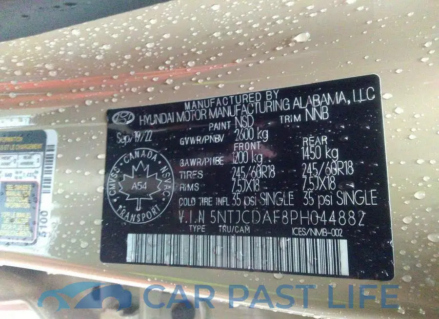 5NTJCDAF8PH044882# 9