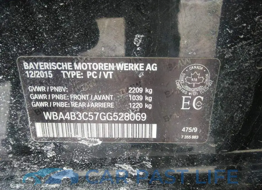 WBA4B3C57GG528069# 9