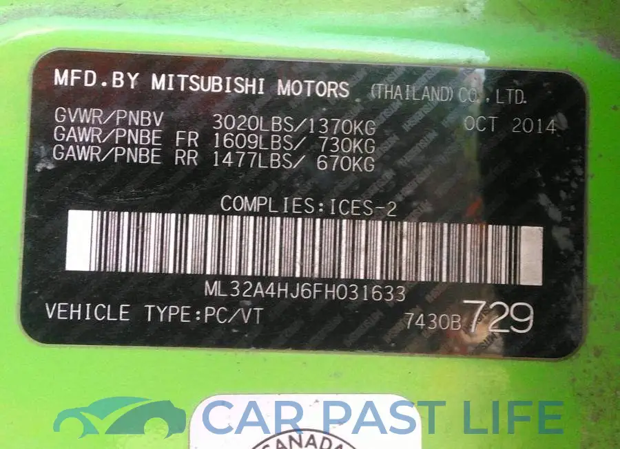 ML32A4HJ6FH031633# 9