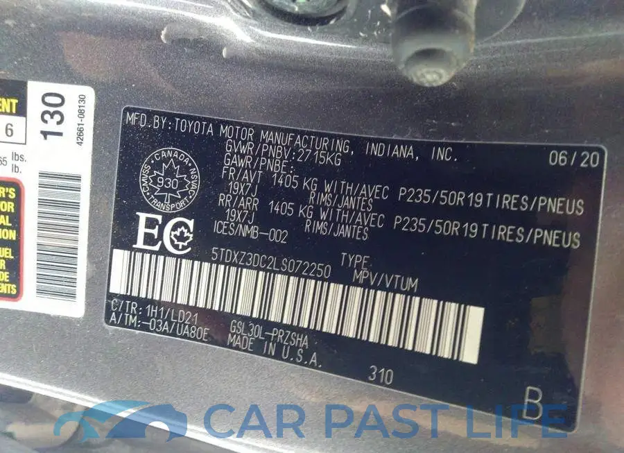 5TDXZ3DC2LS072250# 9