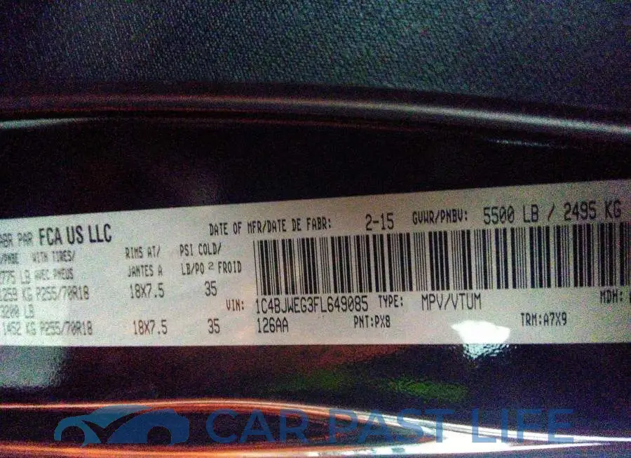 1C4BJWEG3FL649085# 9