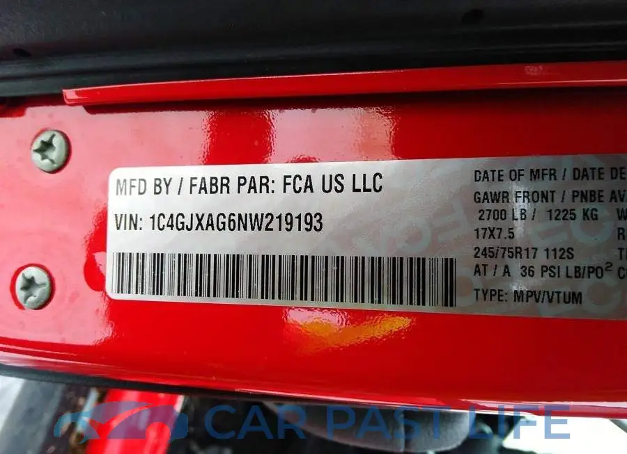 1C4GJXAG6NW219193# 9