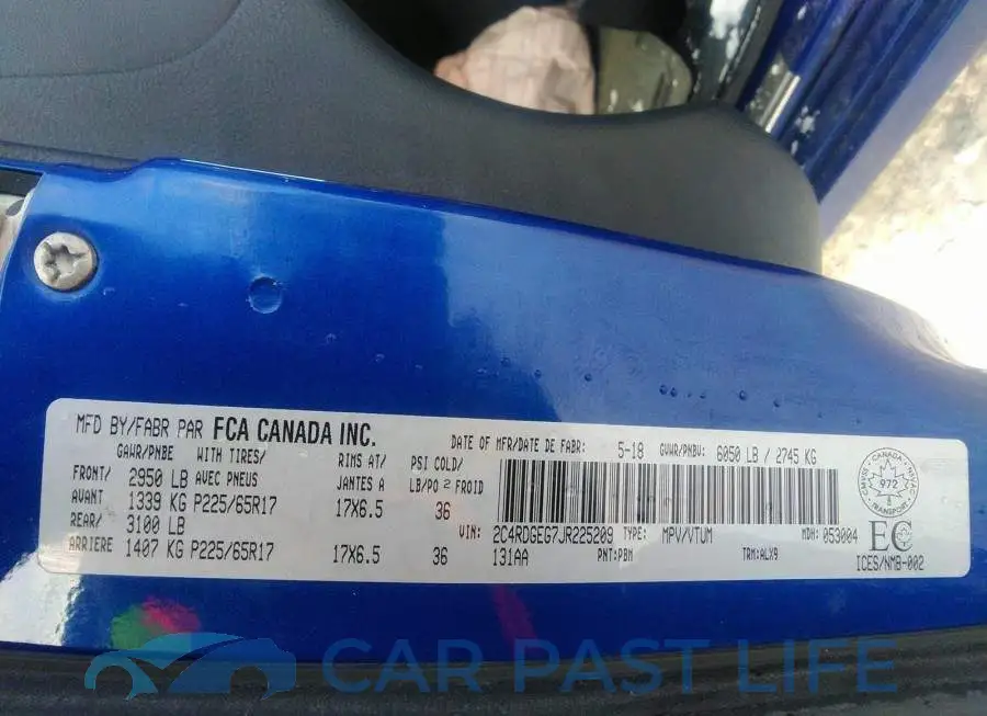 2C4RDGEG7JR225209# 9