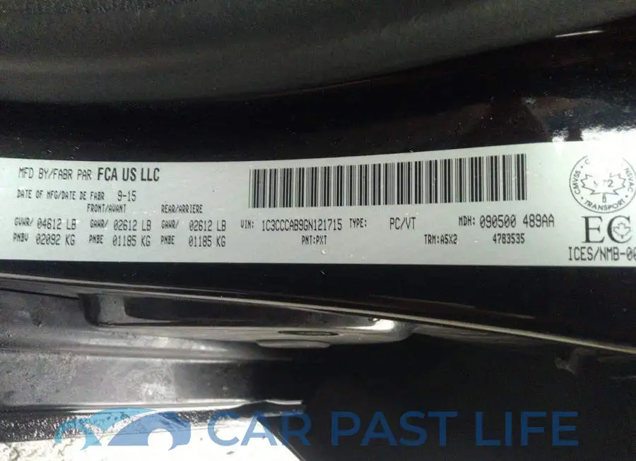 1C3CCCAB9GN121715# 9