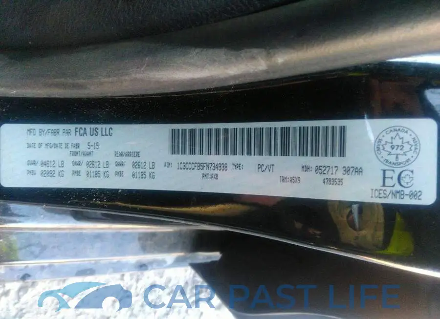 1C3CCCFB5FN734938# 9