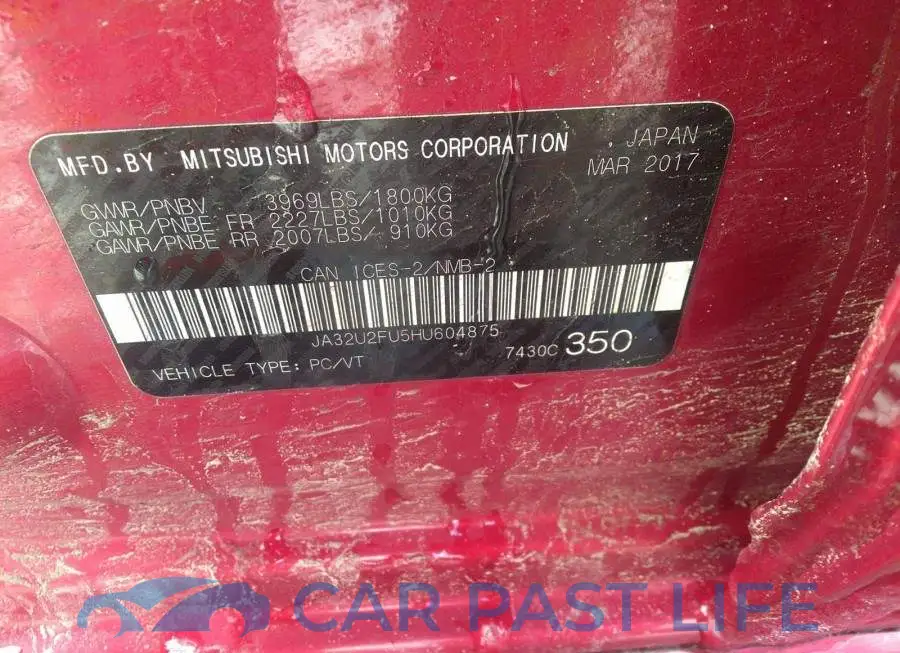 JA32U2FU5HU604875# 9