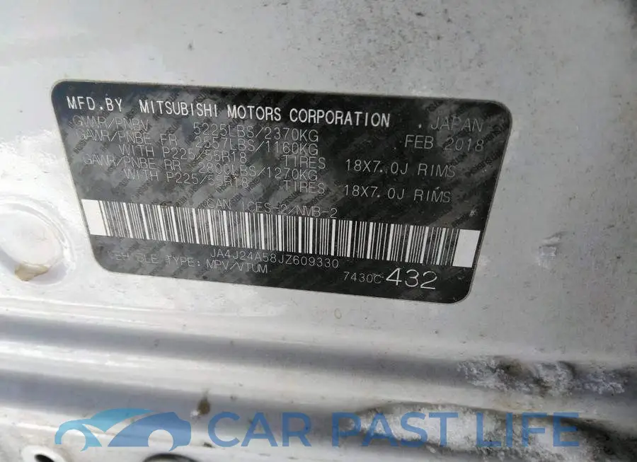 JA4J24A58JZ609330# 9