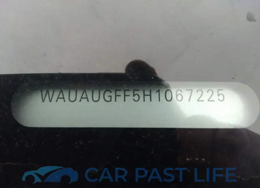 WAUAUGFF5H1067225# 9