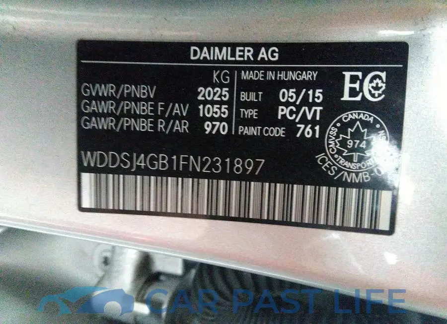 WDDSJ4GB1FN231897# 9